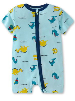 Enterito Corto 100% Algodón Bebé Niño 6 a 24 Meses Cartoon