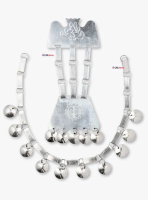 Collar Trapelacucha Mapuche Machi Aluminio Niñas Fiestas Patrias