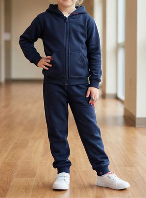 Imagen 1 del producto Conjunto Escolar Buzo Pantalón Y Polerón 100% Algodón Niño y Niña Unisex Color Azul 3 a 16 años