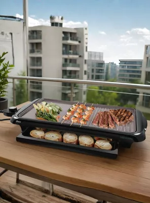 Parrilla eléctrica Oster® con Recubrimiento antiadherente Bioceramic® CKSTGR5085