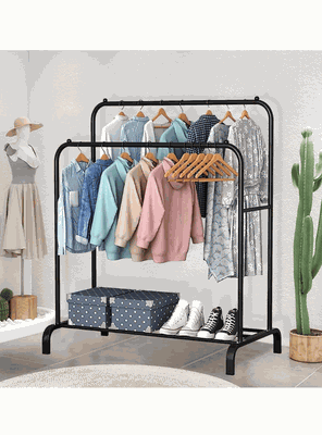 Imagen 2 del producto Perchero Organizador de Ropa Tendedero Acero Inoxidable Doble