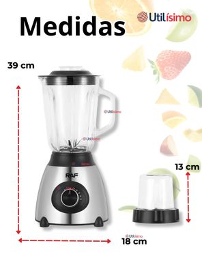 Imagen 2 del producto Licuadora Juguera Multiuso 2 en 1 Picadora con Jarra de Vidrio