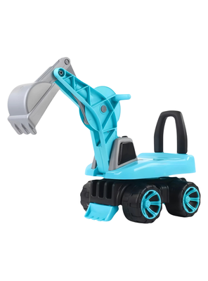 Correpasillo infantil estilo Camión Excavadora Niño Turquesa