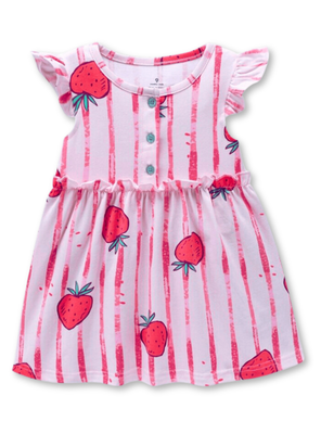 Vestido Sin Mangas Estampado Bebé Niña 9 a 36 Meses Fresh Fruits