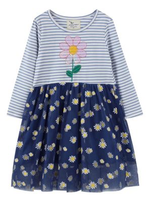 Vestido Manga Larga Tul Niña