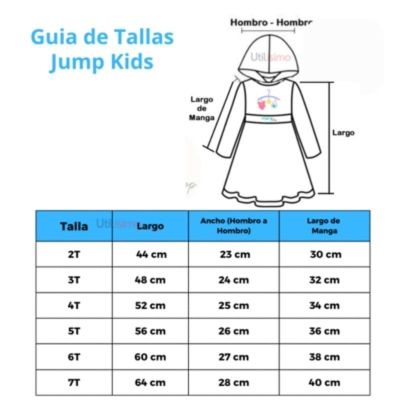 Imagen 2 del producto Polerón con Capucha Jump Kids Bebe Niña Unicornio Nubes