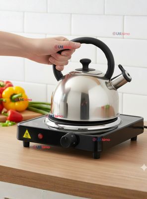 Imagen 1 del producto Cocina Cocinilla Eléctrica 1 Plato 1000W de Potencia Color Negro