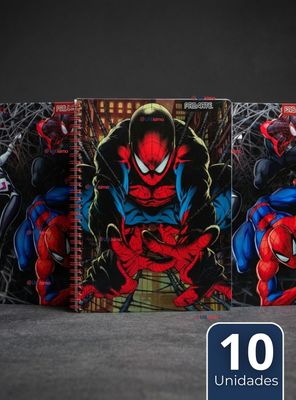 Imagen 1 del producto Pack 10 Cuadernos Universitarios SpiderMan de 100 Hojas Proarte Diseños Surtidos
