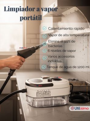 Imagen 2 del producto Limpiador De Vapor A Presión De Alta Temperatura 2500W 