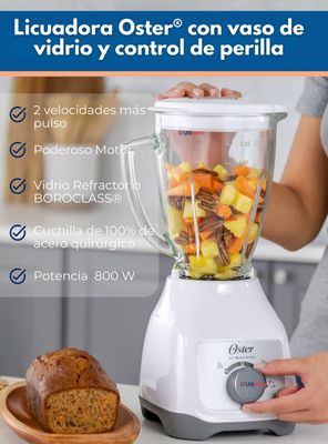 Imagen 2 del producto Licuadora Oster® Vaso De Vidrio Y Control De Perilla BLSTKAGWRD