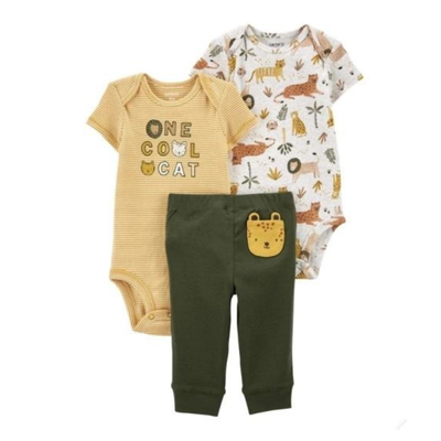 Set 3 Piezas Cool Cat Tedmimak 100% Algodón