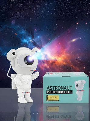Lámpara Proyector Astronauta Galaxia Luz Led Con Bluetooth