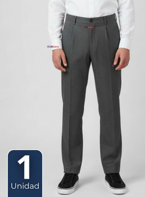 Pantalón Escolar Colegio Clásico Gris Niño Juvenil