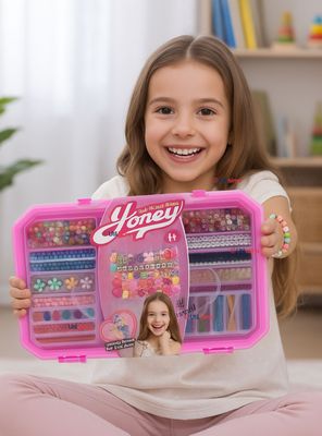 Set De Mostacillas Juguete Para Armar y Crear Pulseras Collares Niñas