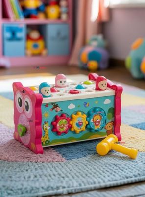 Juguete Tablero Multifuncional 8 En 1 para Bebé Niño o Niña Montessori