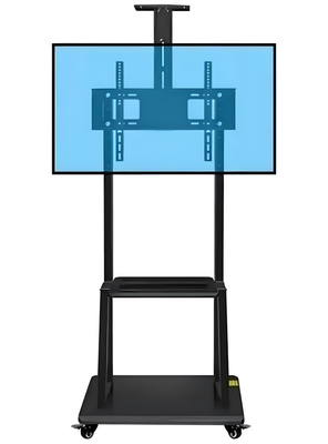 Rack Soporte Con Ruedas Pedestal Móvil 32 A 70 Pulgadas Color Negro