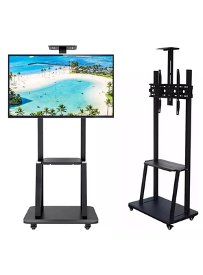 Imagen 2 del producto Rack Soporte Con Ruedas Pedestal Móvil 32 A 70 Pulgadas Color Negro