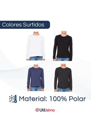 Imagen 2 del producto Pack 6 Camisetas Poleras Polar Primera Capa Niño