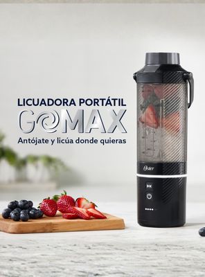 Imagen 2 del producto Oster Licuadora Portátil, GoMAX, Capacidad de 590 ml, para Smoothies, Negro, BLSTGFP-B20-000