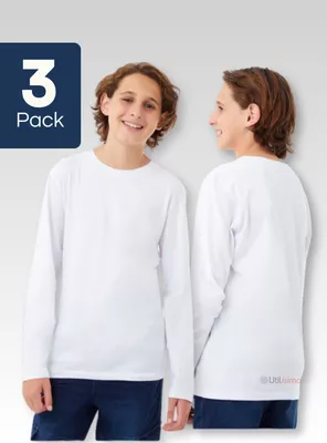 Pack 3 Camisetas Polar Primera Capa Poleras Invierno Niño