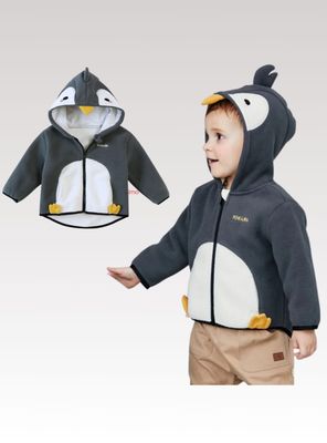 Chaqueta Polar Manga Larga Con Capucha Niño y Niña Jump Kids