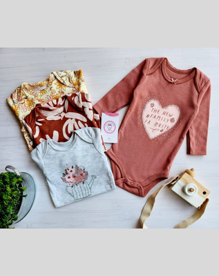 Imagen 2 del producto Body Bebe Niña Pack 4 Bodys Tedmimak Algodón Manga Larga