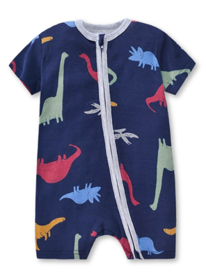 Enterito Corto 100% Algodón Bebé Niño 6 a 24 Meses Dinosaurs