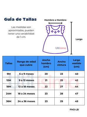 Imagen 2 del producto Vestido Sin Mangas Estampado Bebé Niña 9 a 36 Meses Hawaiian Princess