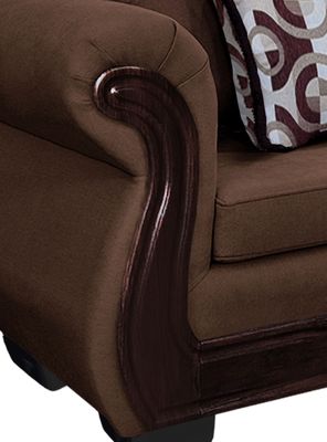 Imagen 2 del producto Living Con Resorte Estructural 8 Cuerpos Búfalo 4+3+1 Chenille 