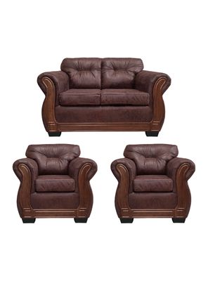 Living Con Respaldo Confortable 4 Personas Taurus 2+1+1 Envejecido X