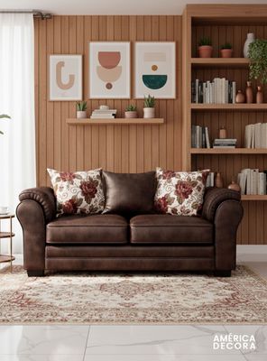 Imagen 2 del producto Sofá 3 Cuerpos XL Con Resorte Estructural Grandón Envejecido