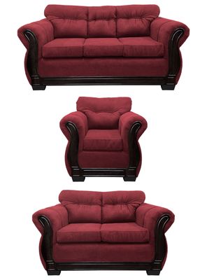 Living Con Respaldo Confortable 6 Personas Taurus 3+2+1 Chenille