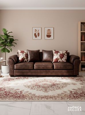 Imagen 2 del producto Sofá 4 Cuerpos XL Con Resorte Estructural Grandón Envejecido