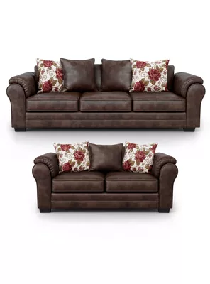 Imagen 1 del producto Living 7 Cuerpos 4+3 XL Con Resorte Estructural Grandón Envejecido