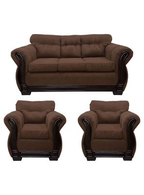 Living Con Respaldo Confortable 5 Personas Taurus 3+1+1 Chenille