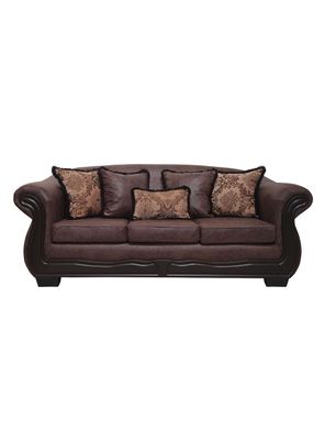 Sofá Con Resorte Estructural 4 Cuerpos Grand Búfalo Envejecido Versión PREMIUM