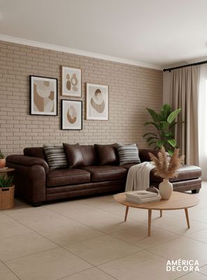 Imagen 2 del producto Sofá Seccional Derecho 5 Cuerpos XL Versión Premium Grandón Envejecido