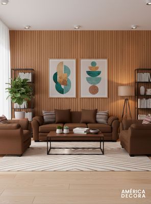 Imagen 2 del producto Living 6 Cuerpos 4+1+1 XL Con Resorte Estructural Grandón Chenille