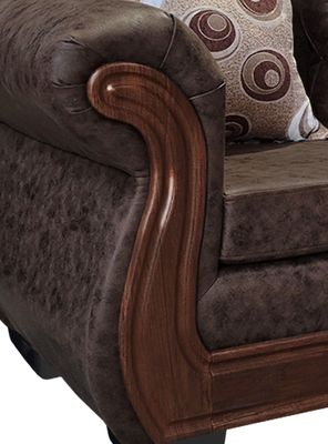 Imagen 2 del producto Living Con Resorte Estructural 8 Personas Búfalo 4+3+1 Envejecido X