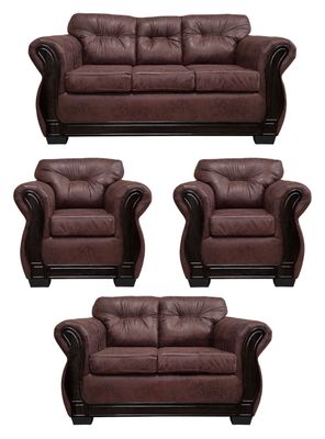 Imagen 1 del producto Living Con Respaldo Confortable 7 Personas Taurus 3+2+1+1 Envejecido