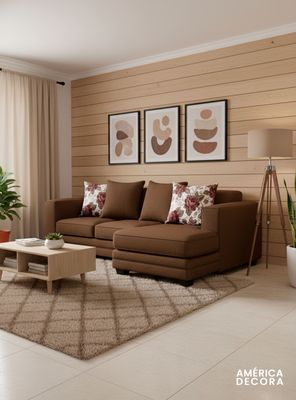 Imagen 2 del producto Sofá Seccional Derecho 4 Cuerpos XL Con Resorte Estructural Palazzo Chenille