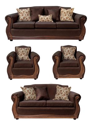 Living Con Resorte Estructural 9 Cuerpos 4+3+1+1 Gran Santi Chenille  X