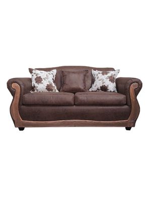 Sofá Con Resorte Estructural 3 Cuerpos Grand Santi Envejecido X