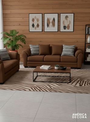 Imagen 2 del producto Living 7 Cuerpos 4+3 XL Con Resorte Estructural Grandón Chenille 