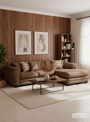 Imagen 2 del producto Sofá Seccional Derecho 5 Cuerpos XL Con Resorte Estructural Grandón Chenille