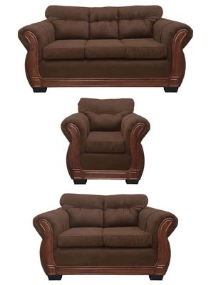 Living Con Respaldo Confortable 6 Personas Taurus 3+2+1 Chenille X