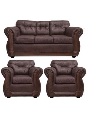 Living Con Respaldo Confortable 5 Personas Taurus 3+1+1 Envejecido X