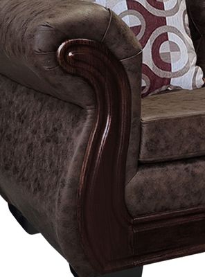 Imagen 2 del producto Living Con Resorte Estructural 8 Personas Búfalo 4+3+1 Envejecido