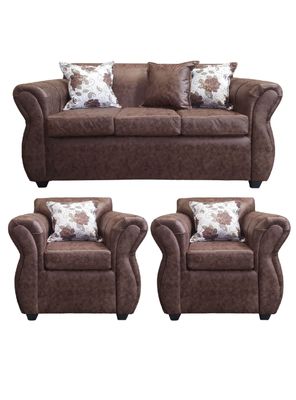 Living Con Resorte Estructural 5 Cuerpos 3+1+1 York Envejecido