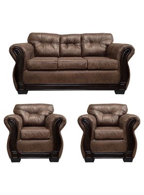 Living Con Respaldo Confortable 5 Personas Taurus 3+1+1 Envejecido